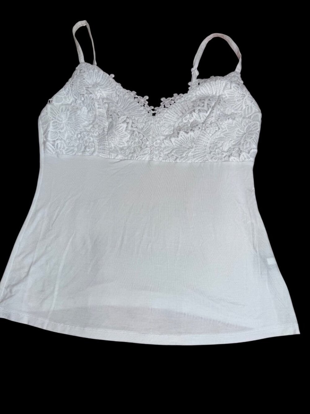 NWOT Boston Proper Babydoll  Lace Camisole Tank Top  M Minimalist Coquette Angel